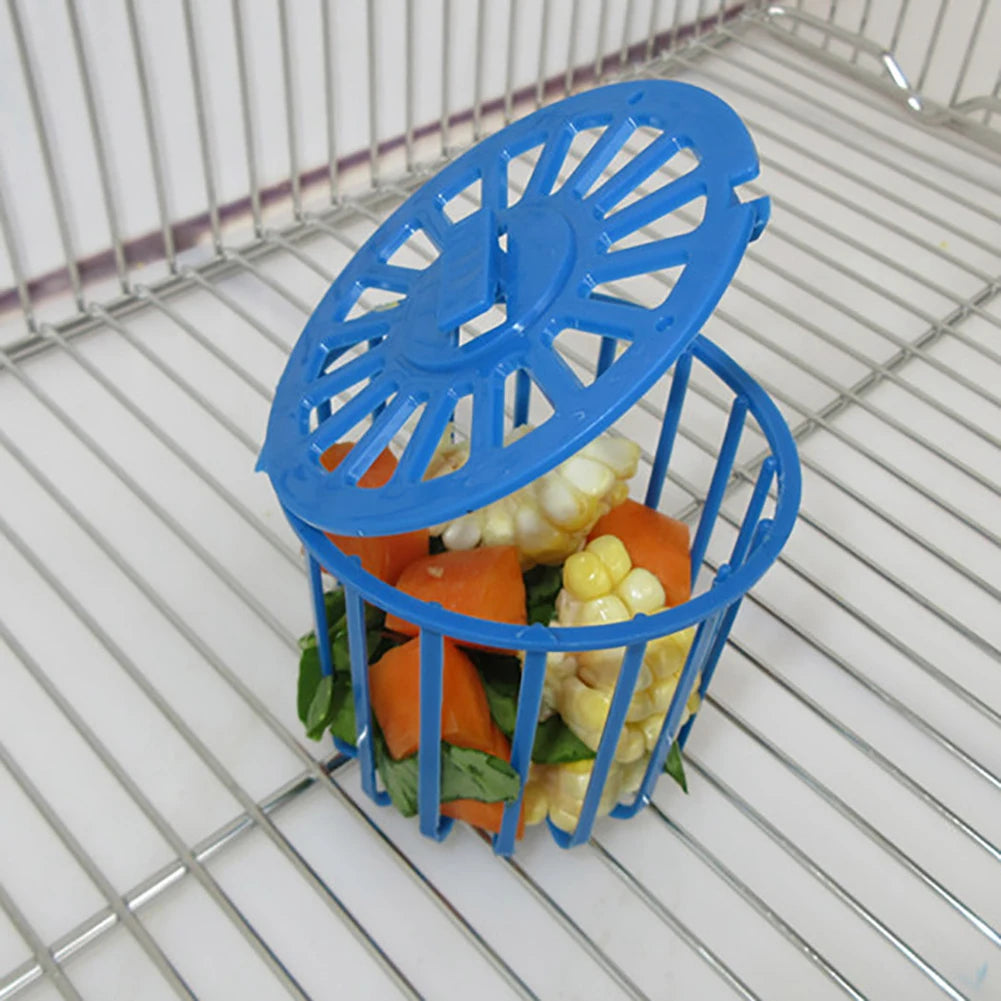 Cage Feeders Bird Fruit Vegetable Feeder Basket Parrot Feeder Pet Feeding Creative Multi-Purpose