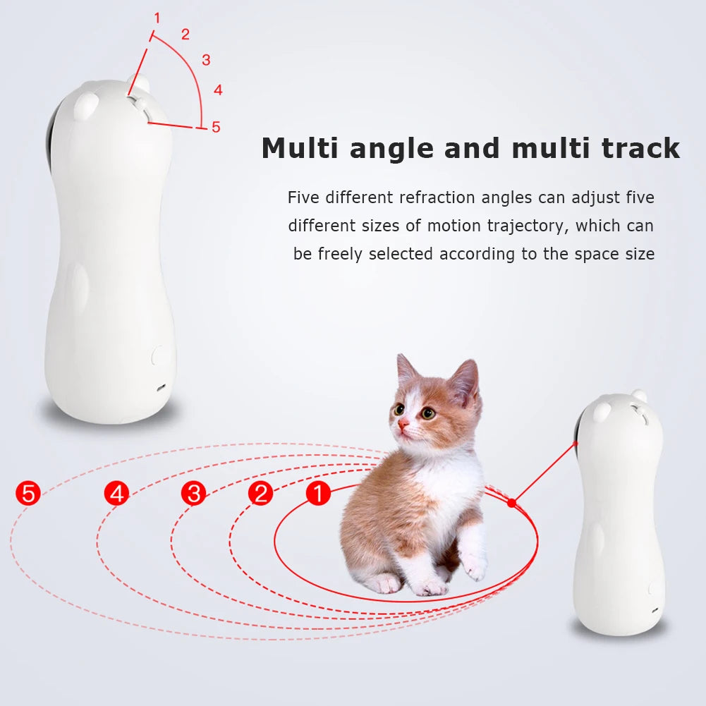 Cat Automatic LED Laser Toy Interactive Pet Handheld Mode Electronic Smart Teaser Toy