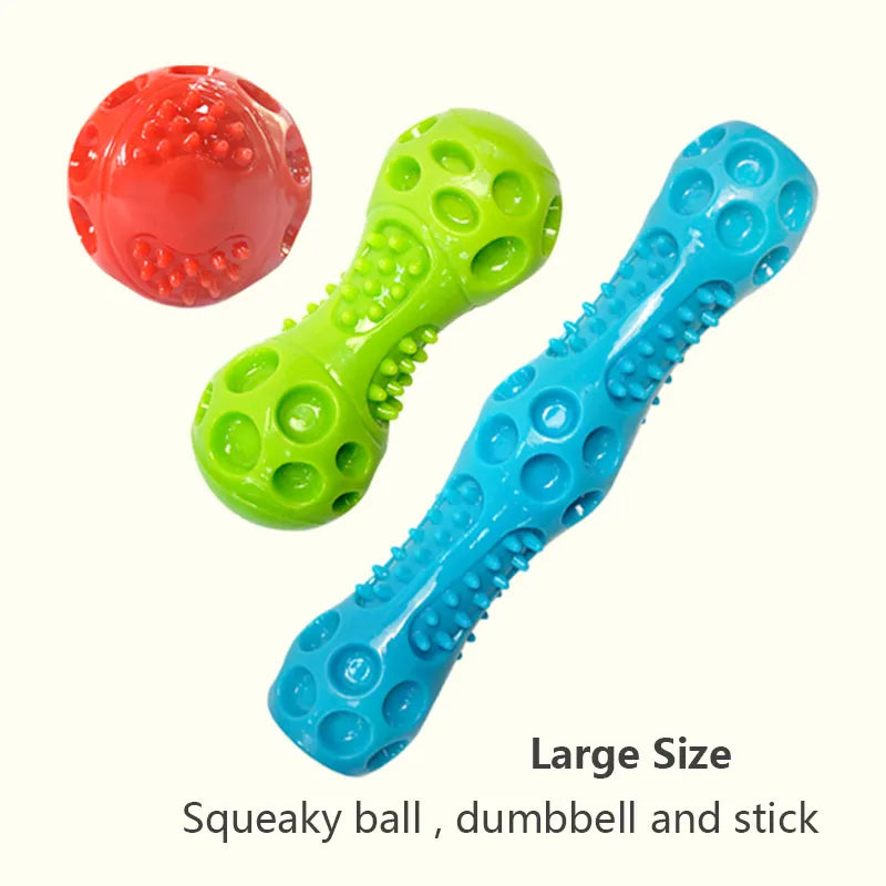 Dog Sqeaky Toys Squeaking Bouncing Ball Durable Pet Toys Squeaky Ball Bite Resistant for Small to Large Dogs