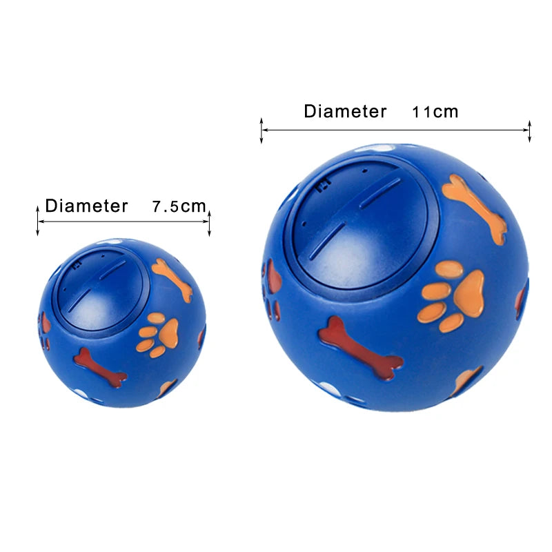 Dog Toy for Small Large Dogs 7.5/11cm  Pure Natural Rubber Food Ball Interactive Pet Teething Training Balls Toys