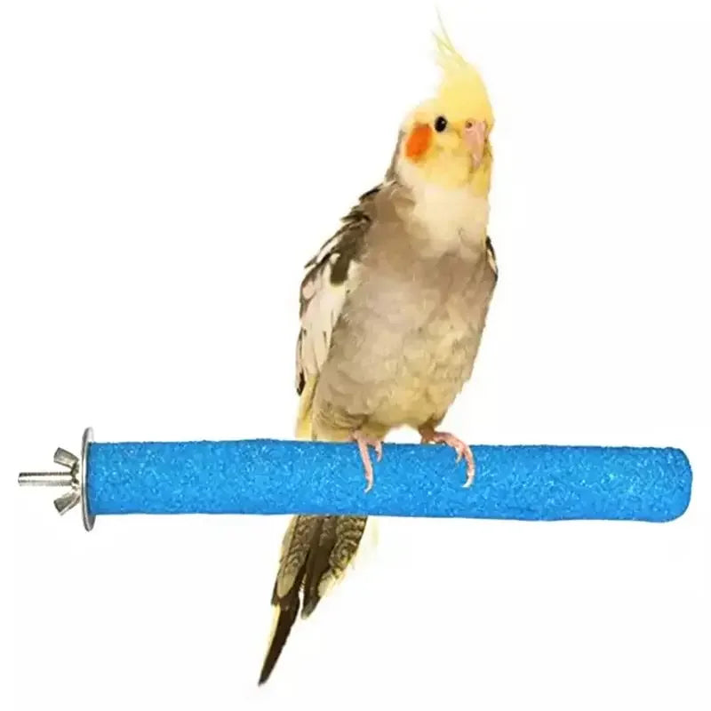 Bird Perch Stand Wooden Rough Birds Paw Grinding Perch Standing Parrot Toy Pet Supplies