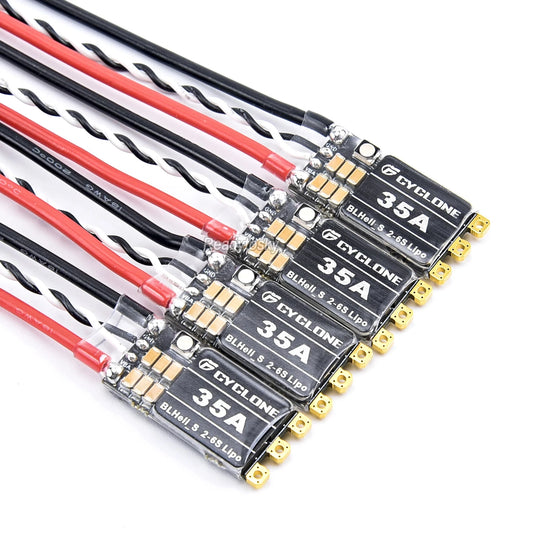 4PCS CYCLONE 45A/35A Blheli_S ESC Supporting 2-6S Lipo Power Supply for RC FPV Quadcopter Airplanes Drone