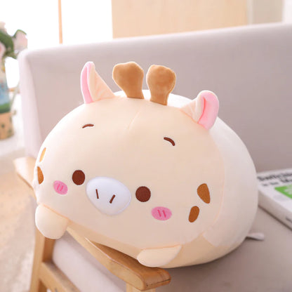 18-28CM Soft Animal Cartoon Pillow Cushion Cute Fat Dog Cat Totoro Penguin Pig Frog Plush Toy Stuffed Lovely Kids Birthyday Gift