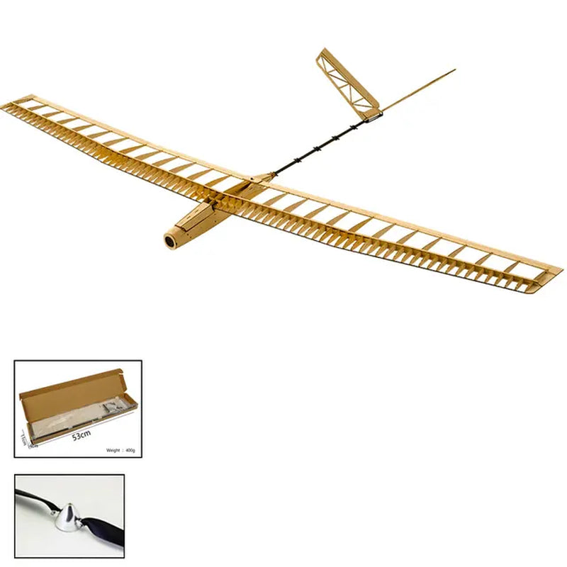 Balsawood RC Airplanes Model Laser Cut Glider Electric Power UZI 1400Mm Wingspan Building Kit Woodiness Model /WOOD PLANE