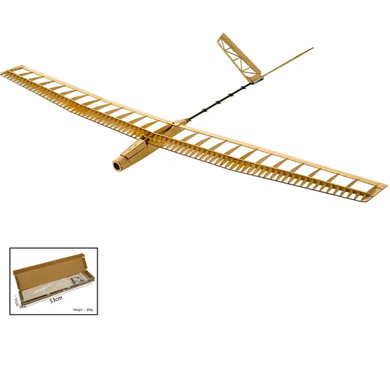 Balsawood RC Airplanes Model Laser Cut Glider Electric Power UZI 1400Mm Wingspan Building Kit Woodiness Model /WOOD PLANE