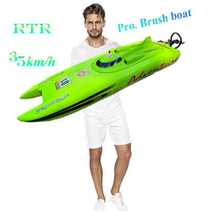 21Inch RTF RTR Large Remote Control Speed Boat 30-35Km/H for Adults RC Brush Submarine Watercraft 30-35Km/H+ on Lake Pool Sea